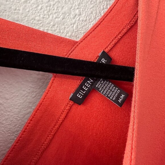 Eileen Fisher Swing Midi] Dress V-Neck Tank Women's Size MEDIUM - Picture 3 of 6